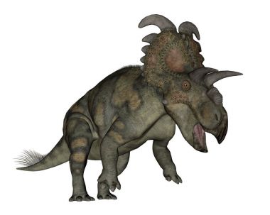 Albertaceratops dinozor - 3d render
