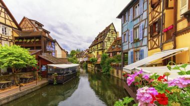 Küçük Venedik, petite Venise, Colmar, Alsace, Fransa