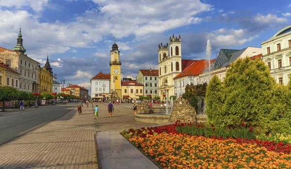 Plaza principal de Banska Bystricas, Eslovaquia —  Fotos de Stock