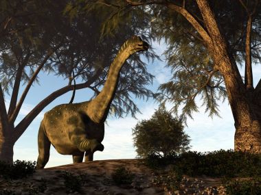 Antarctosaurus dinozor - 3d render