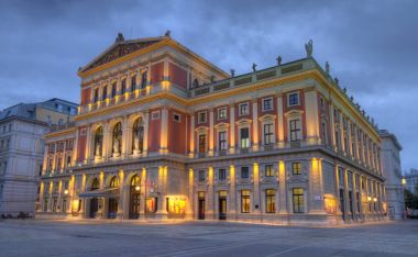 Wiener büyük salonu Musikverein, Viyana, Avusturya, Hdr