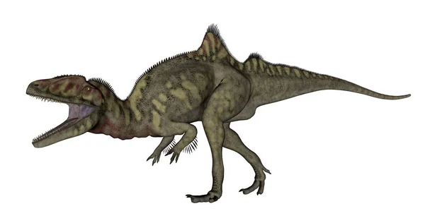 Dinossauro escavador rugindo - renderização 3D — Fotografia de Stock