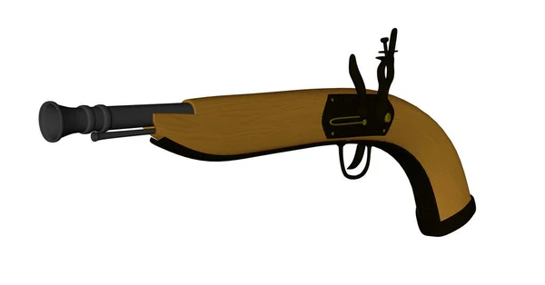 Pistole - 3D render — 스톡 사진