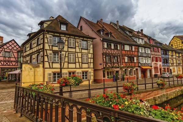 Traditional half-timbered houses in Colmar, Alsace, France — Stock Photo, Image