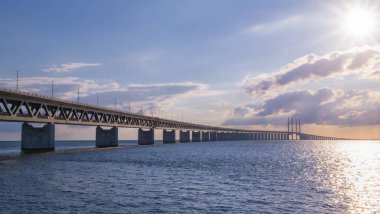 Oresundbron, the Oresund bridge between Denmark and Sweden