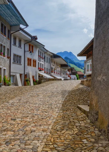 Village de Gruyere dans le canton de Fribourg, Suisse — Photo