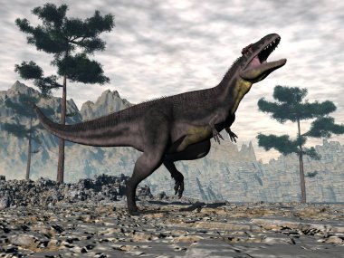 Tyrannotitan dinozor kükremesi - 3 boyutlu görüntüleme