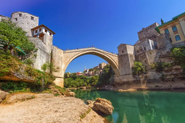 Stari Most, puente viejo, Mostar, Bosnia y Herzegovina —  Fotos de Stock