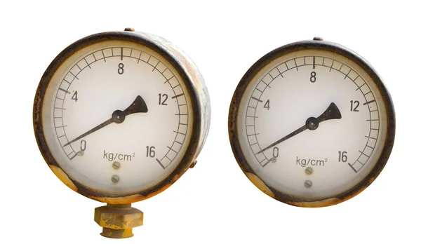 Vintage pressure meter — Stock Photo, Image