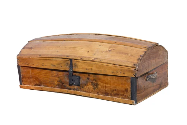 Antieke houten borst — Stockfoto