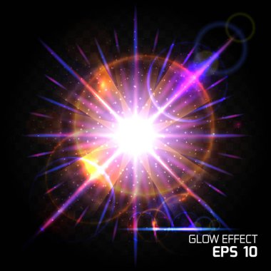 Parçacık, parlak ışık efektleri, pembe, mor renk etkisi. Toz kıvılcım lüks tasarım parlak arka plan kızdırma, parlak parlama Aydınlatma etkisi net kara günü kızdırma