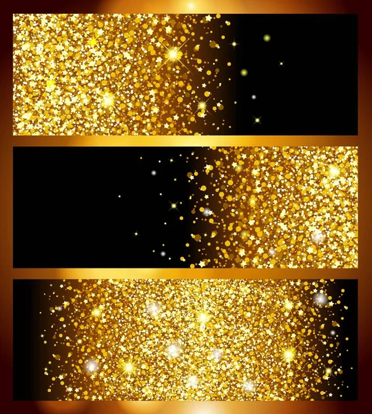 Fondo dorado realista brillante para el nuevo año, textura de lámina de oro. Un diseño de plantilla super cool, Navidad, vacaciones, boda. Ilustración vectorial — Archivo Imágenes Vectoriales