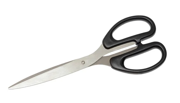 Black scissors isolated on the white background — Stock Photo, Image