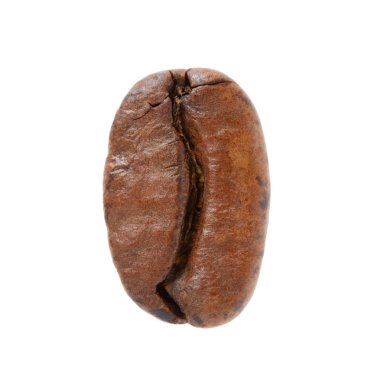 Kahve çekirdeği beyaz arka planda izole edilmiş.