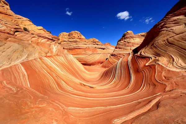 Formación Wave Navajo Sand en Arizona, EE.UU. — Foto de Stock