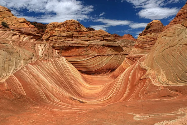 Dalga Navajo Arizona ABD oluşumunda kum — Stok fotoğraf