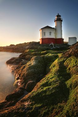 Görüntü bir deniz feneri Oregon, ABD