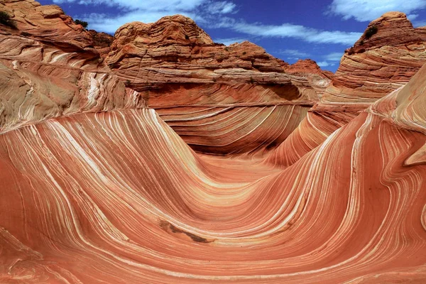 A hullám Navajo homok formációban, Arizona USA-ban — Stock Fotó