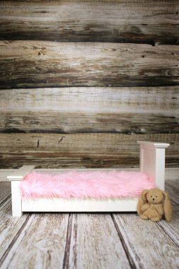 Portre İçin Çocuk, Çocuk veya Evcil Hayvan Eklemek İçin Stüdyo Sahnesi