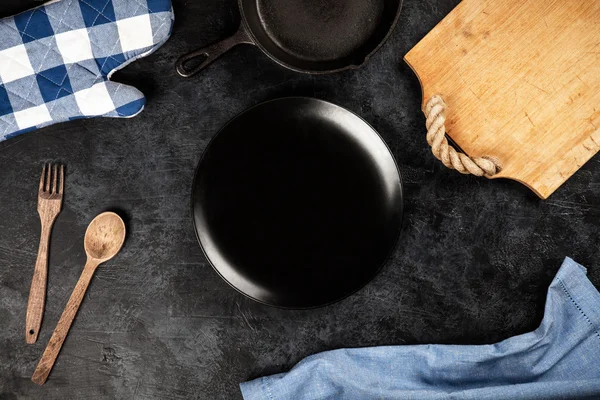 Tabla de cortar de madera vieja —  Fotos de Stock