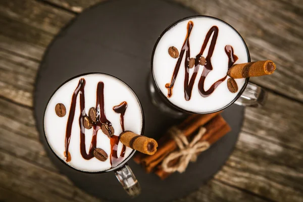 Glass of Irish coffee — Stock Photo, Image