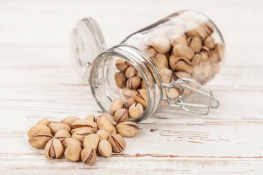 Antep fıstığı closeup fotoğraf