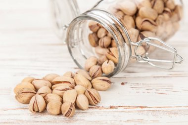 Antep fıstığı closeup fotoğraf