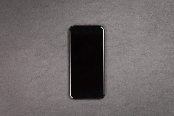 Black modern smartphone — Stock Photo, Image