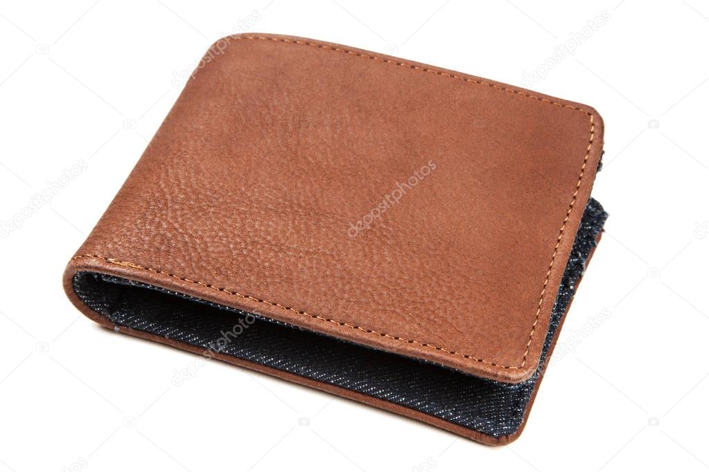 Brown leather wallet
