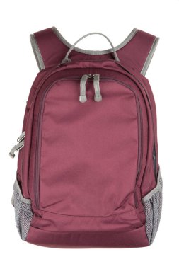 Beyaz arka plan üzerinde sırt çantası