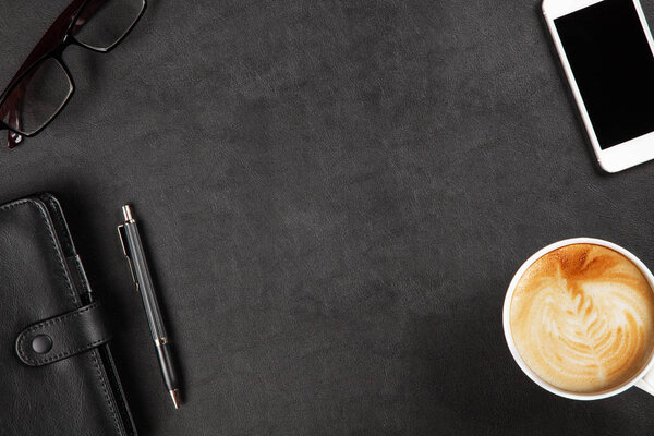 Black organizer on a table