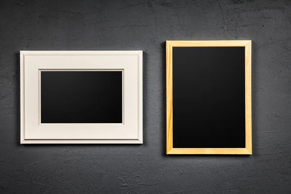 Picture frame on dark background — Stock Photo, Image