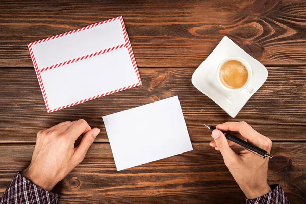 Een brief te sturen — Stockfoto