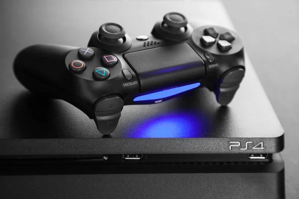 Playstation 4 gaming console — Stock Photo, Image