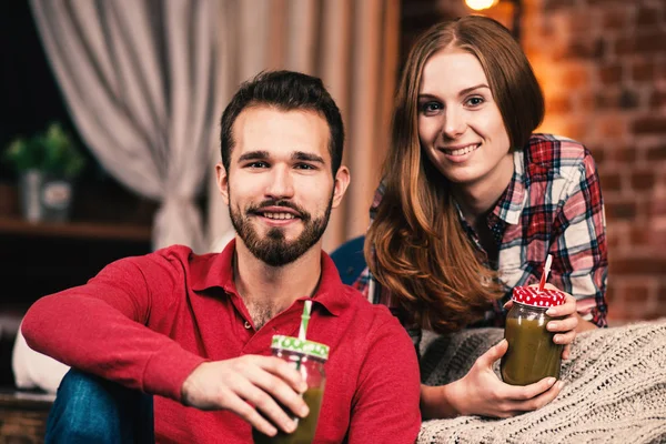 Young couple at home — Stock Photo, Image