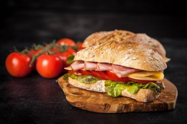 Lezzetli ciabatta sandviç