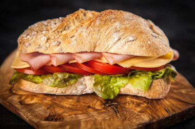 Lezzetli ciabatta sandviç