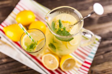 Bir kavanoz limonata.