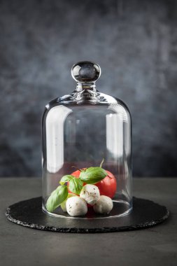 domates fesleğen ve mozzarella