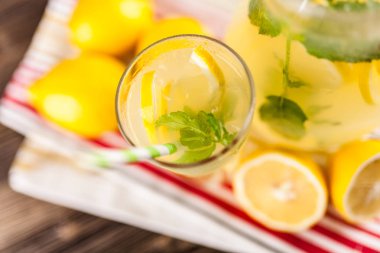 Bir kavanoz limonata.