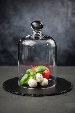 domates fesleğen ve mozzarella