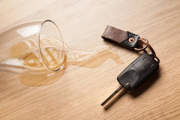 Sarhoş araba kullanma konsepti