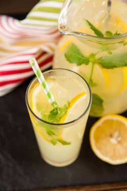 Bir kavanoz limonata.