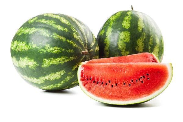 Ripe juicy watermelons