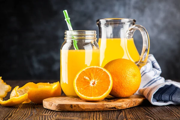 Pot de jus d'orange — Photo