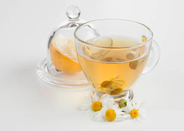 Φλιτζάνι τσάι χαμομήλι — Φωτογραφία Αρχείου