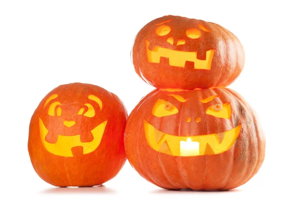 Halloween Jack O calabazas de la linterna — Foto de Stock