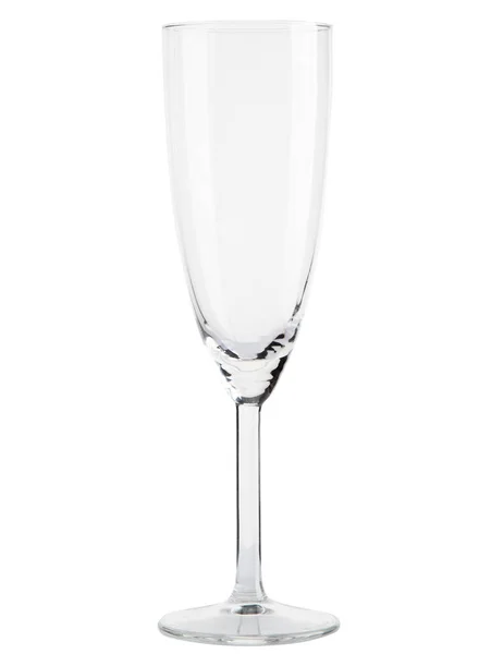 Champagne glas på vit bakgrund — Stockfoto