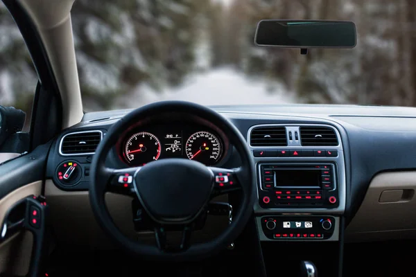 Araba iç açık kontrol paneli — Stok fotoğraf