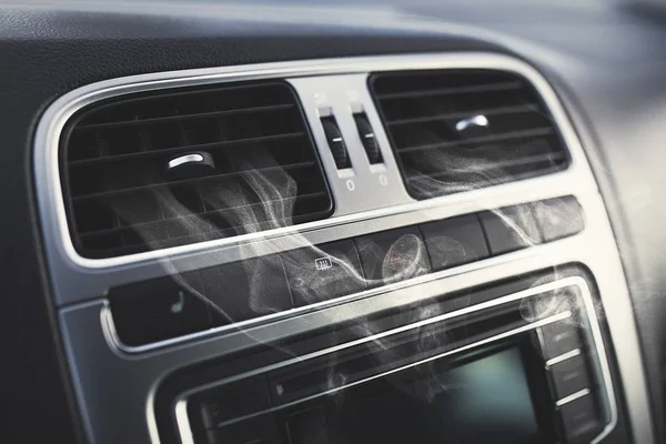 Ventiladores de ar em um carro — Fotografia de Stock